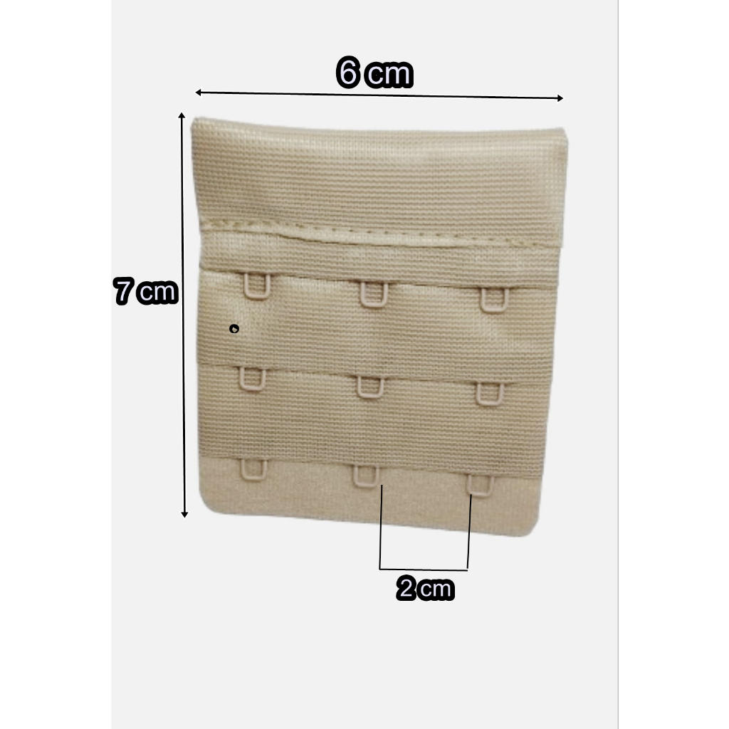 Extensor para Sutiã com 3 fileira e 3 gancho de 6 cm  largura