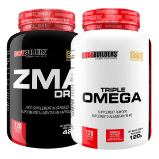 Kit Triple Ômega 3 60 Cáps + ZMA Drol 120 Cáps Para Fortalecimento do Sistema Imunológico Bodybuilders