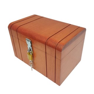 Caixa Madeira Mdf Baú Persanolizada Decoração + Cadeado Luxo