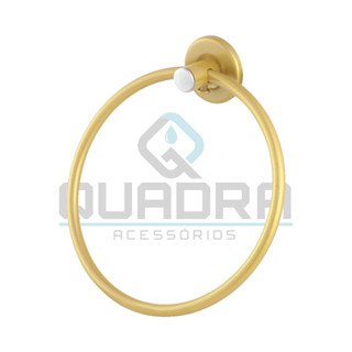 Porta Toalha Argola Para Banheiro DOURADO