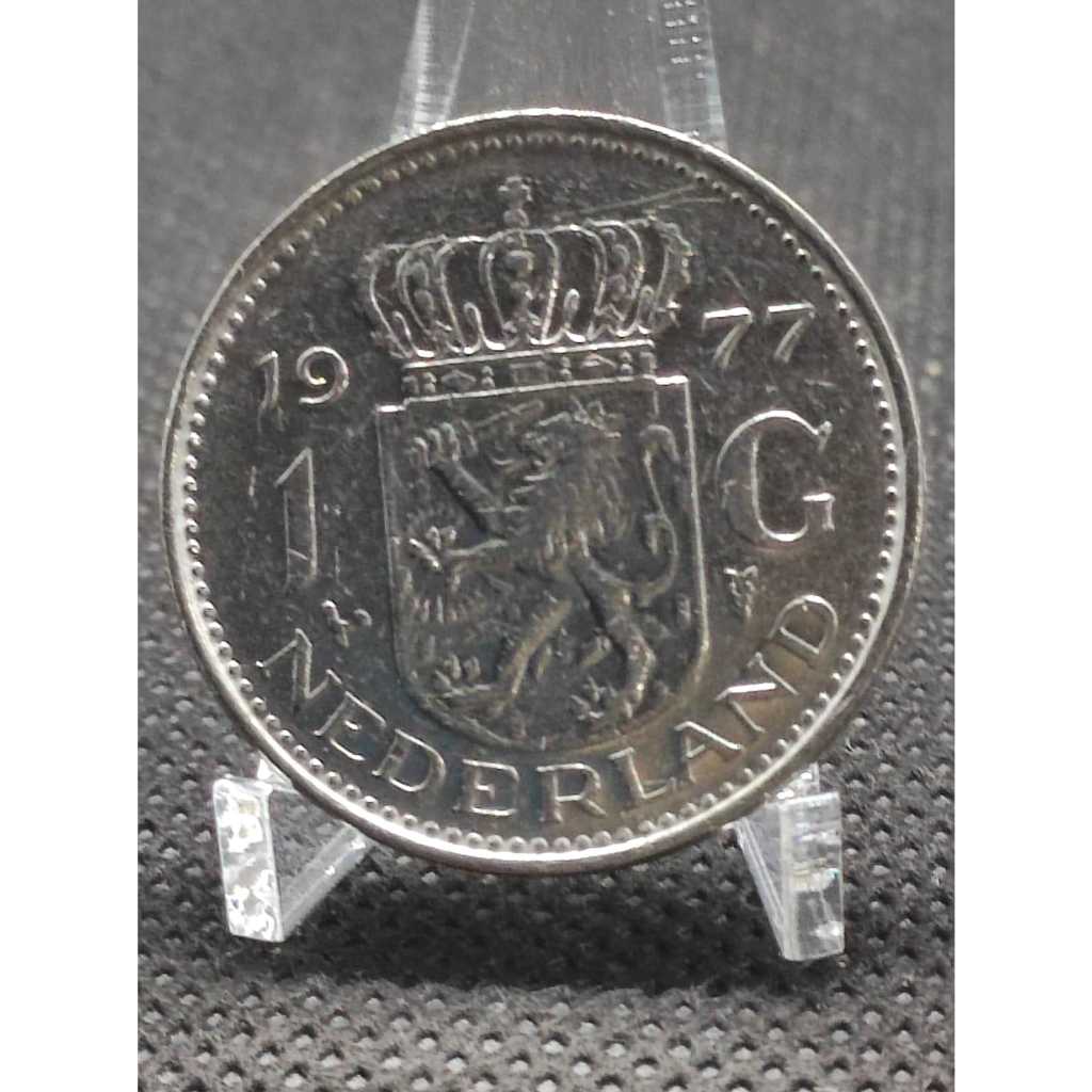 Moeda Holanda 1 Gulden ano 1977