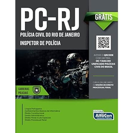 PC-RJ: Polícia Civil do Rio de Janeiro - Inspetor de Polícia - AlfaCon