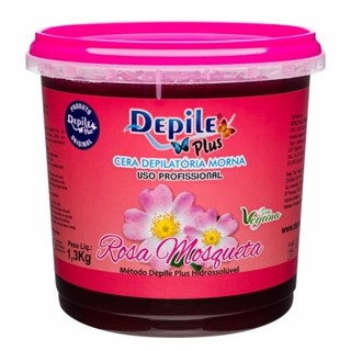 Depilação Cera Depilatória Rosa Mosqueta Método Depile Plus Hidrossolúvel Pote Profissional 1,3 kg em Oferta na Shopee