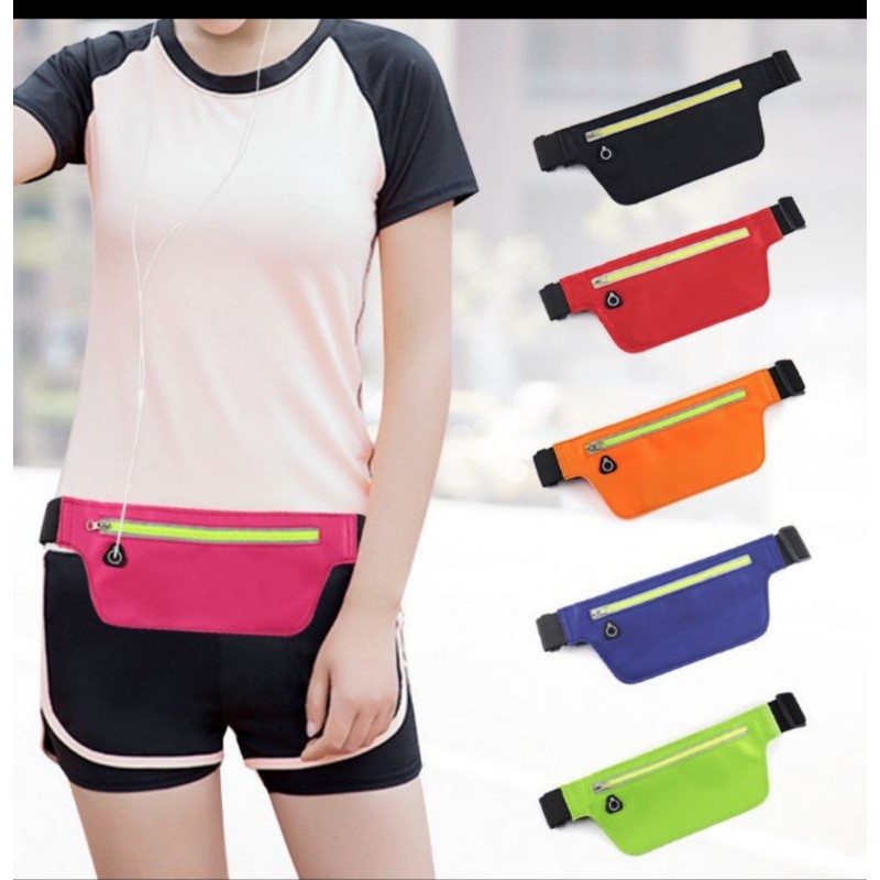 Pochete Sport Esportiva Ultra Slim Esporte Corrida Fitness Academia Masculina Feminina Impermeável Refletiva Passeio Doleira Academia-2