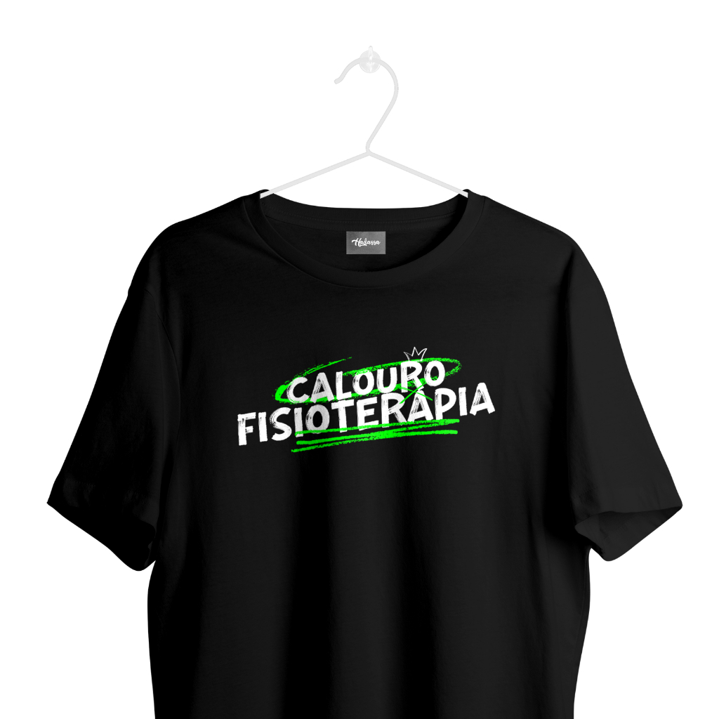 Camiseta Masculina de Algodão Fisio/Fisioterapia Calouro faculdade I Camiseta masculina profissões I Faculdade I Universidade