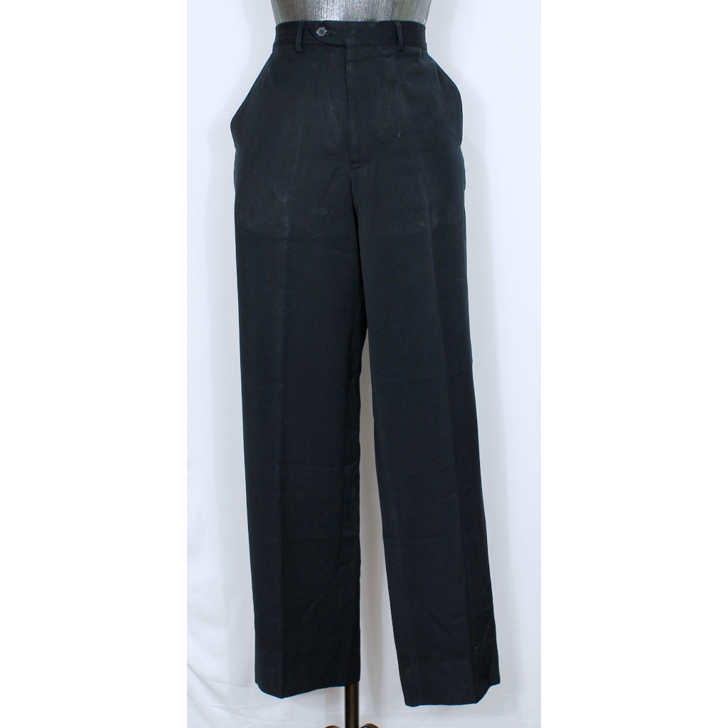 Calça social alfaitaria masculina Homem Company azul marinho bem escuro reta - Veste 42 - Ref. 1718 (brechó)