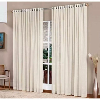 Cortina Linho Voil Flame 5,60mts X 2,20mts Linho Ideal para Quartos e Salas em Oferta na Shopee