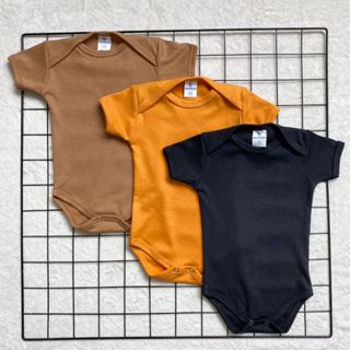 Kit Body Liso Bebê Neutro 3 Peças 100% Algodão.
