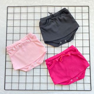 Kit Com 3 Short Saia Tapa Fralda Bebê Menina Verão 100% Algodão em Oferta na Shopee