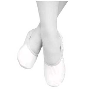 Sapatilha simples (Branca) carnaval - ballet - disversão - festa - fantasia - jazz - maria mole (kits)