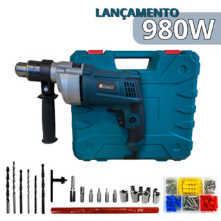Furadeira De Impacto 13mm com função martelete 980w