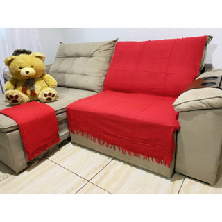 Manta Para Sofa decoração sala 2,10x1,20 Protetora 100% Algodão em Oferta na Shopee