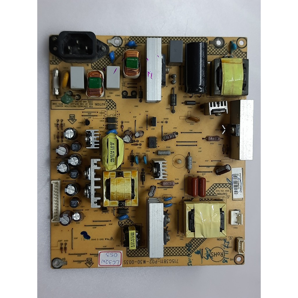 placa da fonte tv aoc lc32w053 / 715g3811-p02-w30-003s