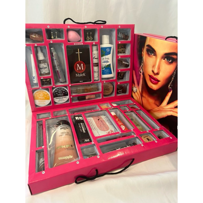 KIT MIX 40 PEÇAS PARA REVENDA CAIXA ROSA - NOVOS PRODUTOS - SEJA UMA REVENDEDORA