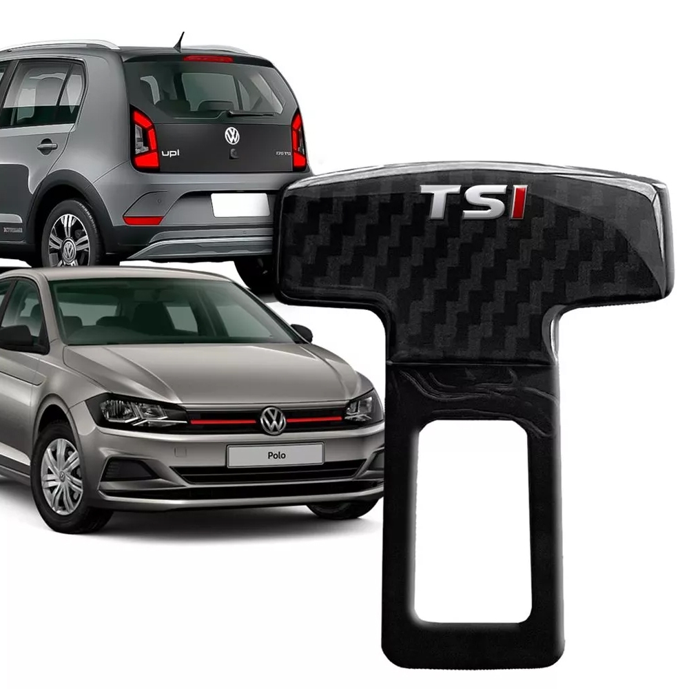 1 Fivela Lingueta de Cinto Anti Alarme TSI Volkswagen Up Polo Virtus Jetta Golf Tiguan Nivus