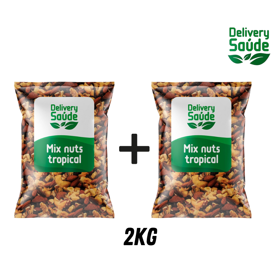 Mix Castanhas Pará Caju Amendoas Nozes Amendoim Uva Passa Goji Berry 2 Unidades DeliverySaúde
