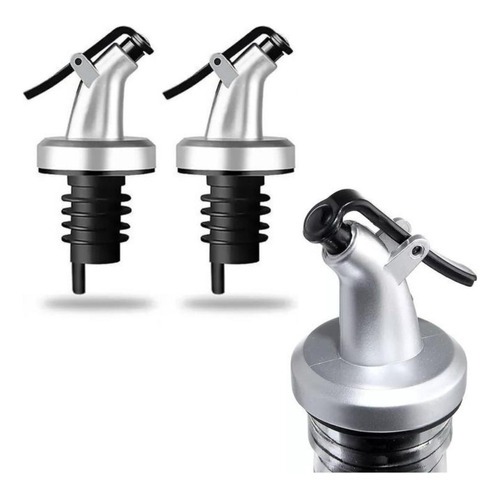 Kit 2 Bico Dosador De Garrafas Azeite Vinagre Galheteiros em Oferta na Shopee