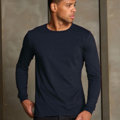 Camiseta Manga Longa Preta Masculina Lisa em Oferta na Shopee