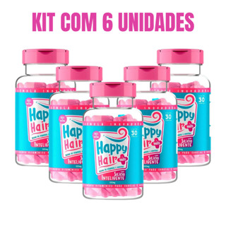Happy Hair Tratamento 180 Dias Kit Com 6 Potes
