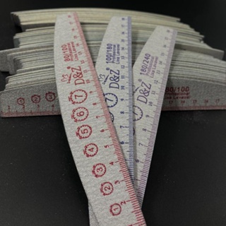 Lixa Lavável Fina Bumerangue Para Acabamentos De Unhas D&Z 80/100 - 100/180 - 180/240