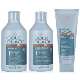Amend kit gold black nutritivo shampoo 250ml + condicionador 250g + creme 300g
