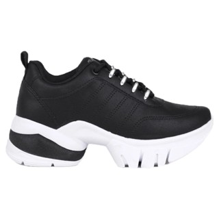 Tênis Ramarim Feminino Chunky Dad Sneaker Casual Plataforma Preto Branco