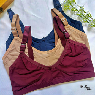 KIT DE 2 Sutiãs Reforçado Sem Bojo Liso Alça Reforçada Sustentação Plus Size em Oferta na Shopee