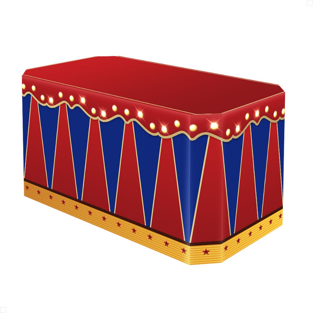 Capa Forro de Mesa Festa Decoração Circo Veste Fácil Toalha Em Tecido Sublimado Aniversário em Oferta na Shopee