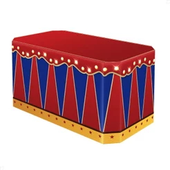 Capa de Mesa Circo Festa Decoração Forro de Mesa Sublimado Em Tecido Toalha Estampada