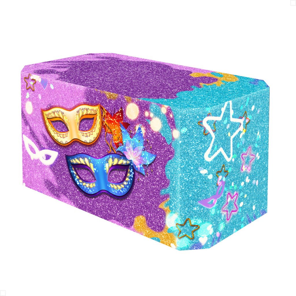 Capa Forro de Mesa Festa Carnaval Máscaras Decoração Em Tecido para Mesa Veste Fácil em Oferta na Shopee