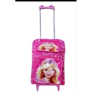 mochila escolar infantil com rodinhas da Barbie