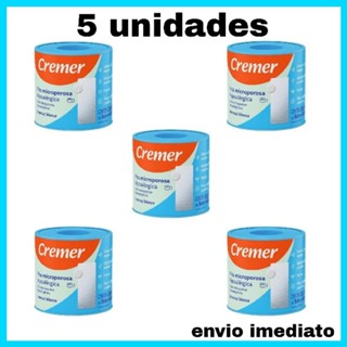 Fita micropore Cremer 5cm x 4,5m c/ 5 unidades