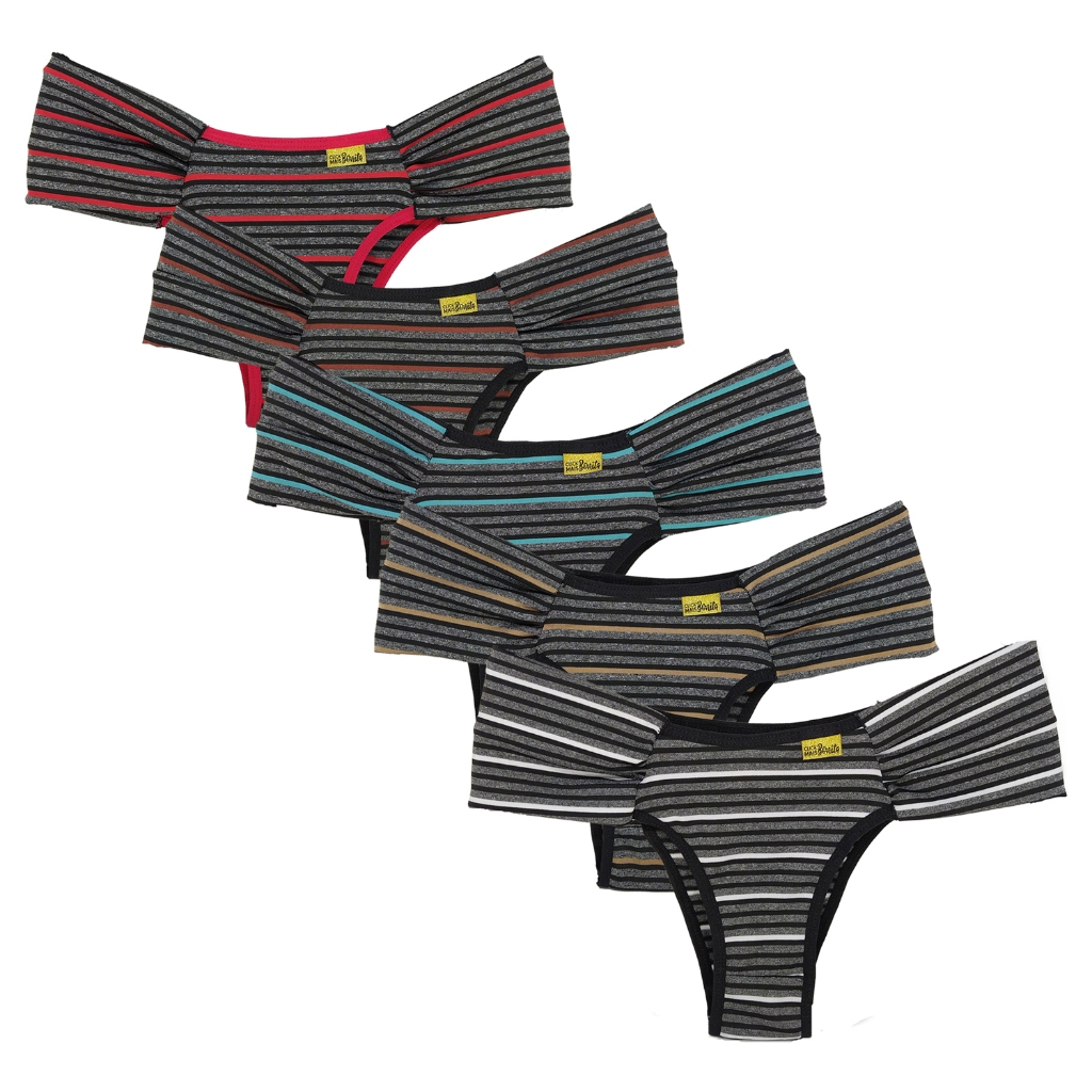 Kit 5 Tangas Micro Pala Conforto