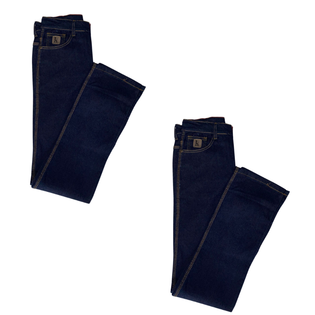 Calça Jeans Masculina Para Trabalho Básica Tradicional Kit 2 Calças Marca Kaeru