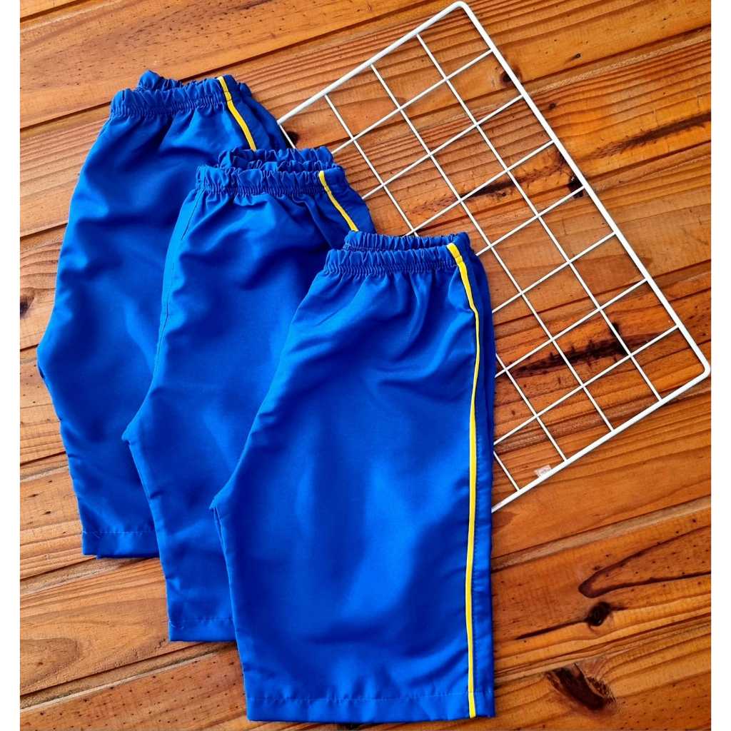 Bermuda Tactel Escolar azul royal. kit 3 peças. Infantil, juvenil e adulto.