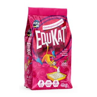 Areia para Gatos Granulado Edukat Sem Perfume 4kg