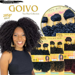 Cabelo Cacheado Black 60cm Goivo Yan Hair 285gr Lançamento