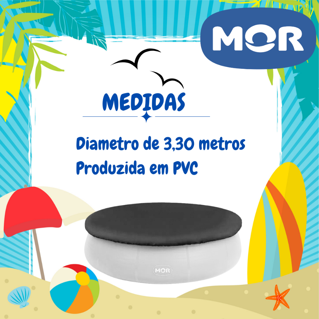 Detalhes do Capa Para Piscina Inflável 4600 Litros Proteção Mor C/ Corda