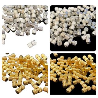 Fecho rosca com10 unidades prata e dourado para pulseira e colar