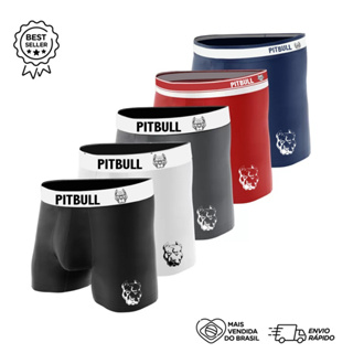 4 CUECAS ORIGINAL PITBUL AMERICAN  BOXER - MASCULINO em Oferta na Shopee