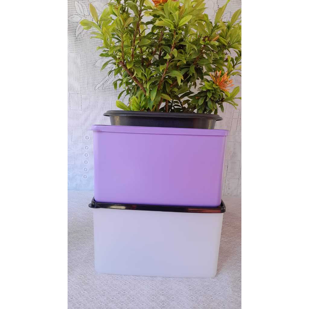 TUPPERWARE ESPACOSA DEEP DOUBLE DINER BLACK E LILAS  3L