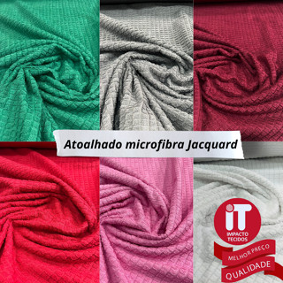 Atoalhado Felpudo Jacquard De Microfibra, Ótima Absorção, Largura:1,5m