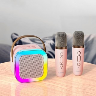 Caixa De Som Com Microfone Karaokê sem fio Bluetooth Brincadeira Família Crianç