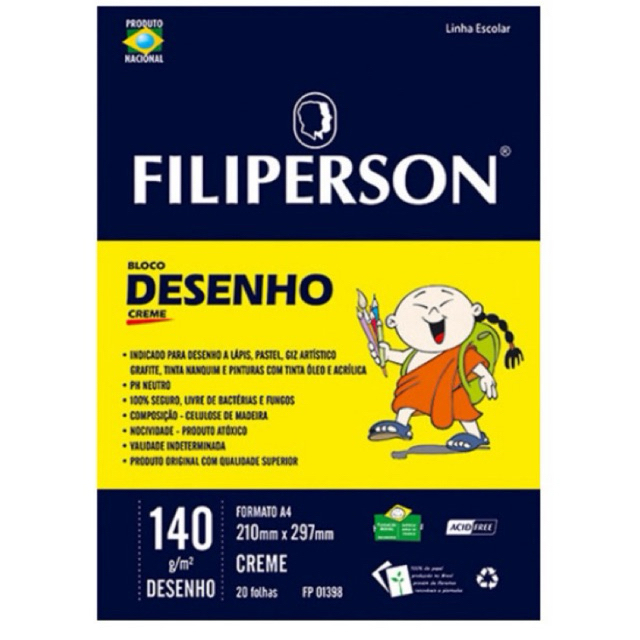 Bloco de Desenho A4 140g