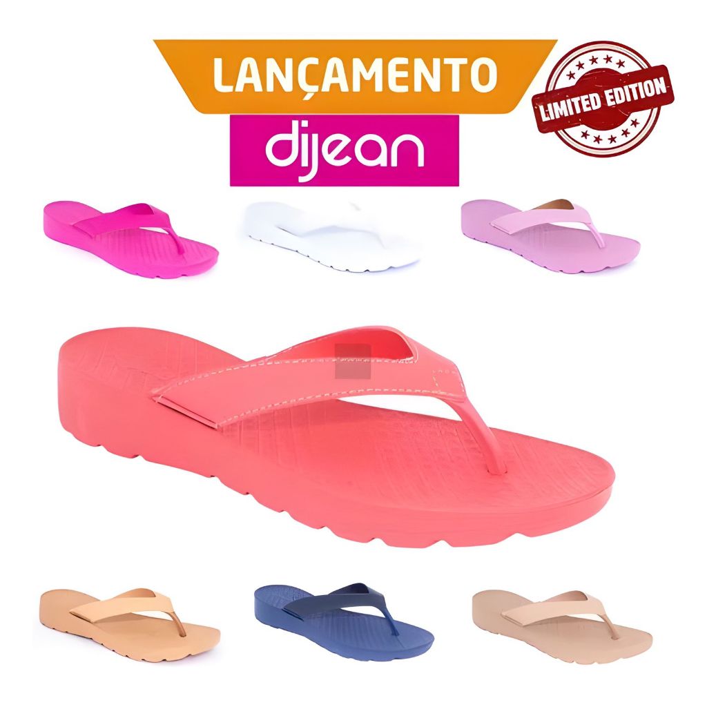 TAMANCO ORTOPÉDICO DIJEAN LANÇAMENTO 283 ORIGINAL ANABELA EDIÇÃO LIMITADA CHINELO DE DEDO CONFORTÁVEL MACIO LEVE ESPORÃO FASCITE PLANTAR