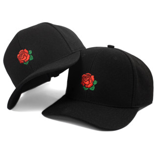 Boné Fitão Preto Com Rosa Strapback Com Regulagem