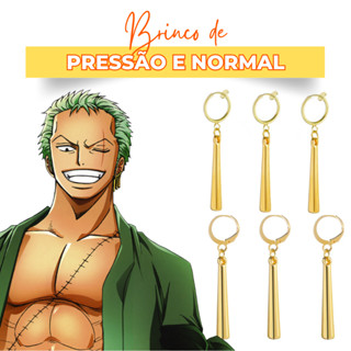 Brincos Anime One Piece Zoro Brincos Roronoa Zoro Sem Furos De Orelha