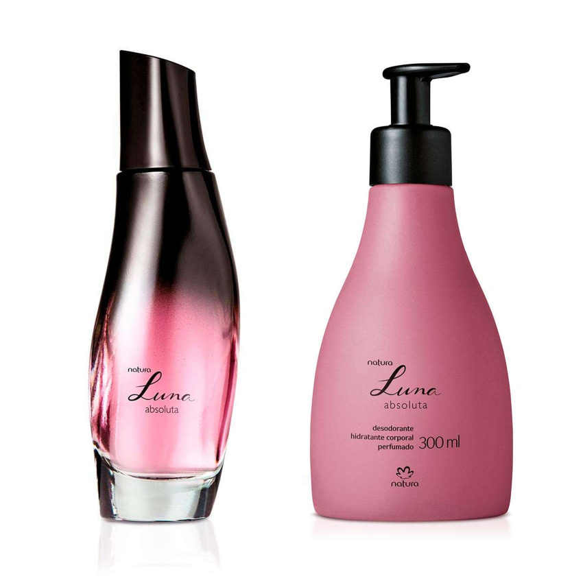 Luna Absoluta Natura: Colônia Perfume Feminino 75ml + Hidratante Corporal Perfumado 300ml