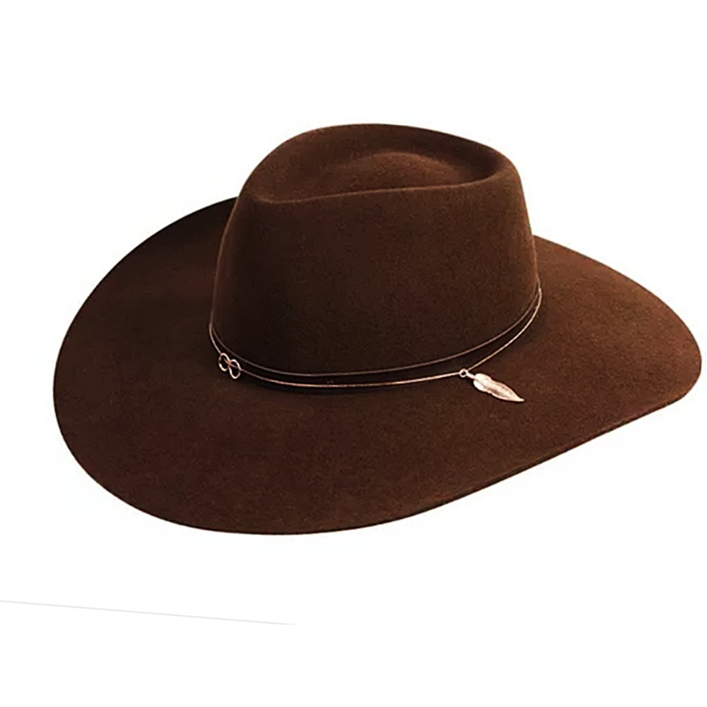 CHAPÉU GOLD 5X ORIGINAL COUNTRY PRALANA RODEIO FELTRO CAFÉ ABA 10