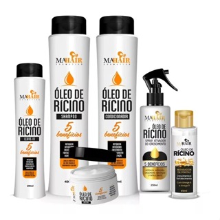 Kit Capilar Óleo de Rícino  Mahair com 6 UND em Oferta na Shopee